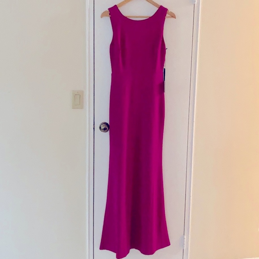 Lulu’s Magenta Floor-Length Gown